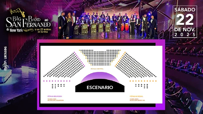 Precios de boletas del teatro de CELEBRE LA NAVIDAD CON LA BIG BAND SAN FERNANDO en Bogotá