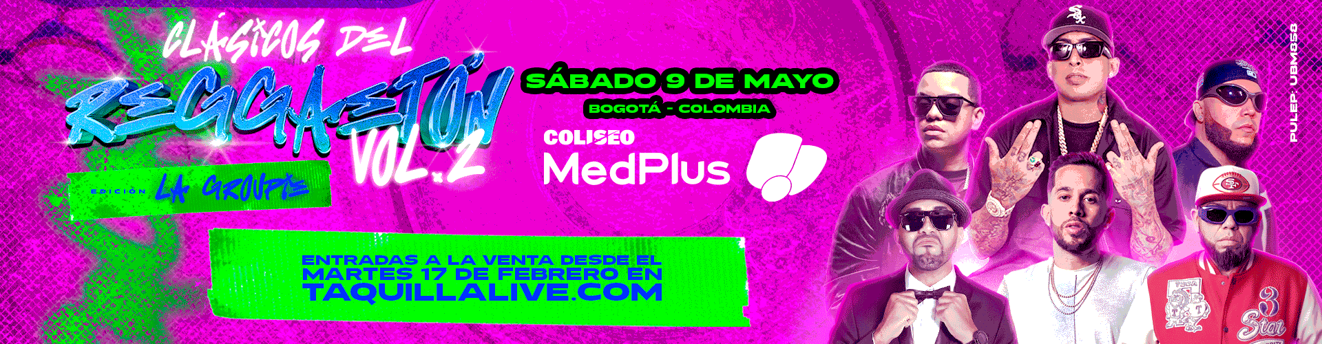 concierto CLASICOS DEL REGGAETON VOL 2 en Bogotá