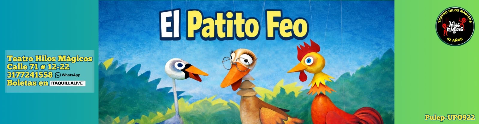 teatro EL PATITO FEO 25 ABR en Bogotá