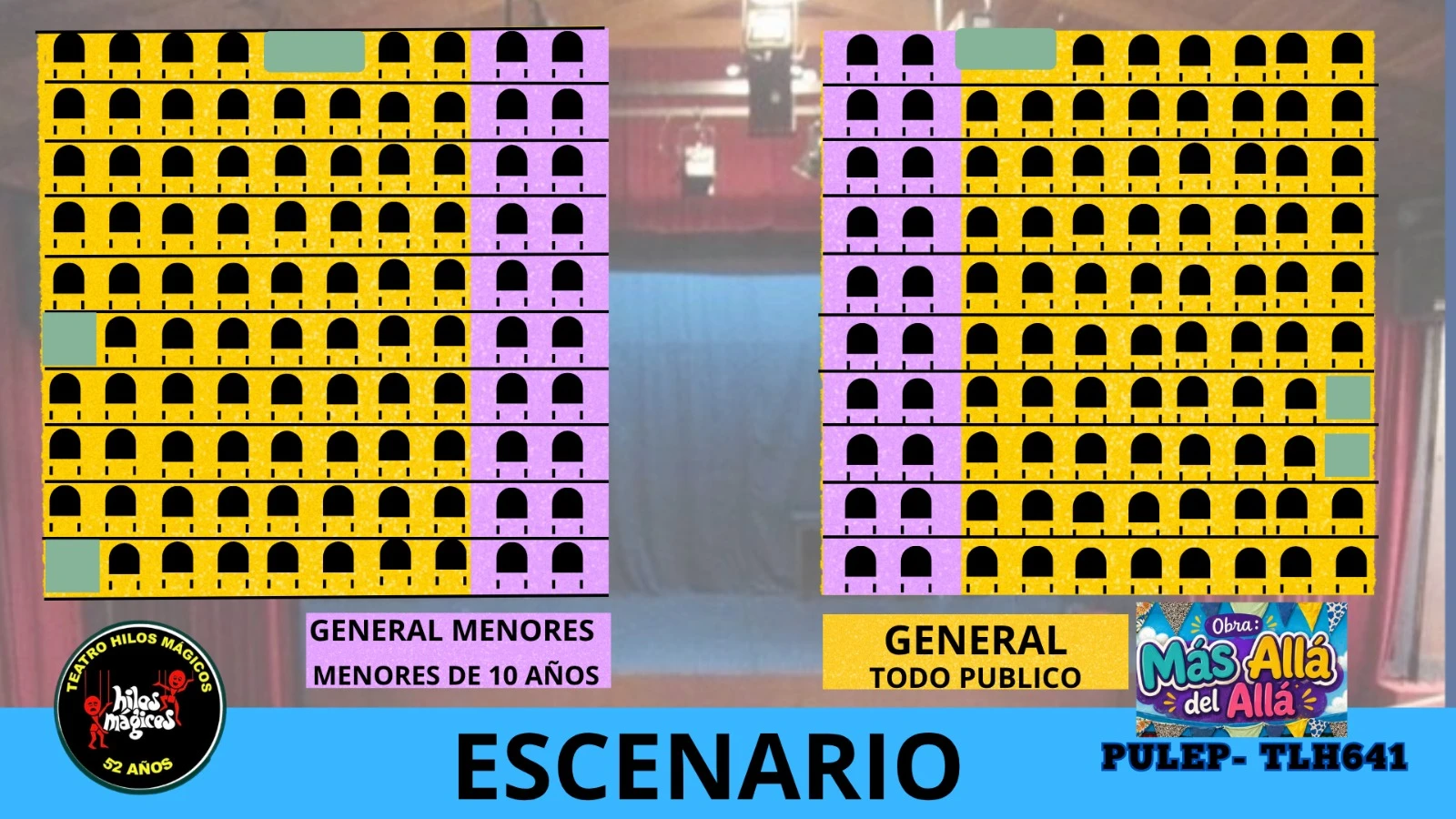 Precios de boletas del teatro de MÁS ALLÁ DEL ALLÁ en Bogotá